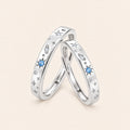 VESVIORA Galaxy Compass Couple Rings S925 Silver Set
