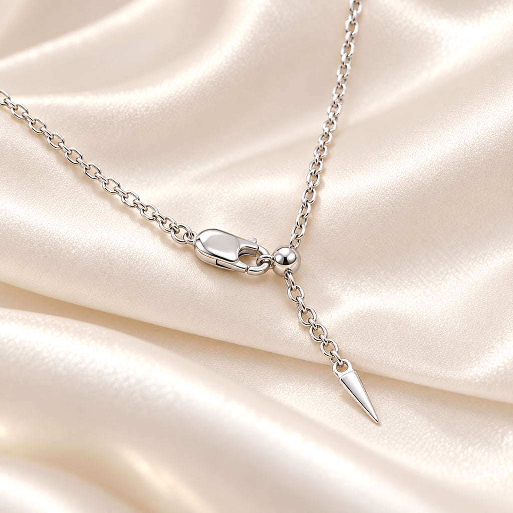 Vesviora Minimalist 1 Carat Heart Solitaire Necklace