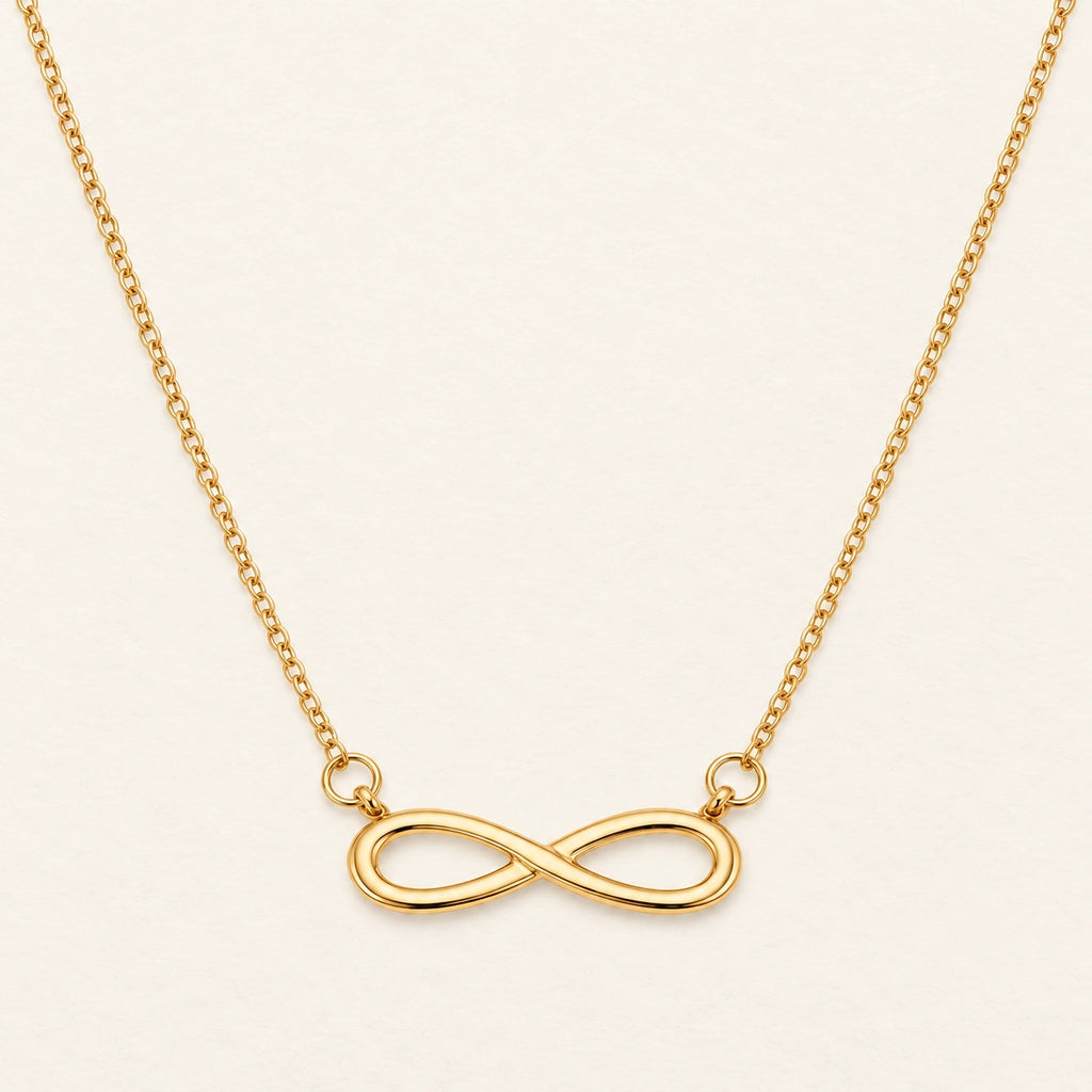 Gold Infinity Pendant Necklace