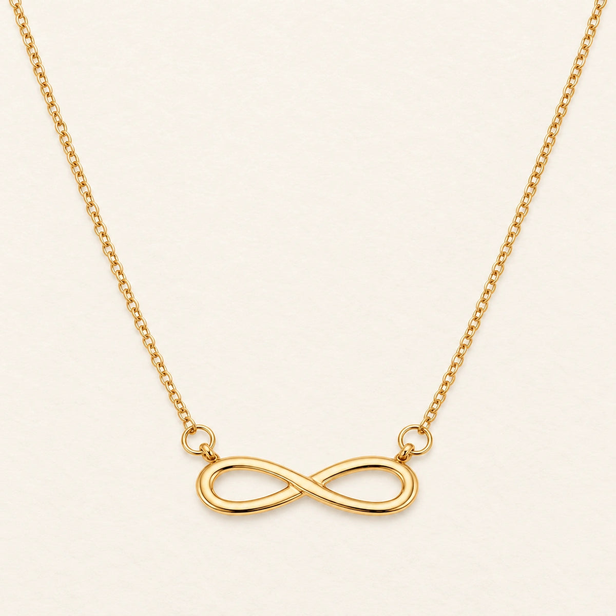 Gold Infinity Pendant Necklace