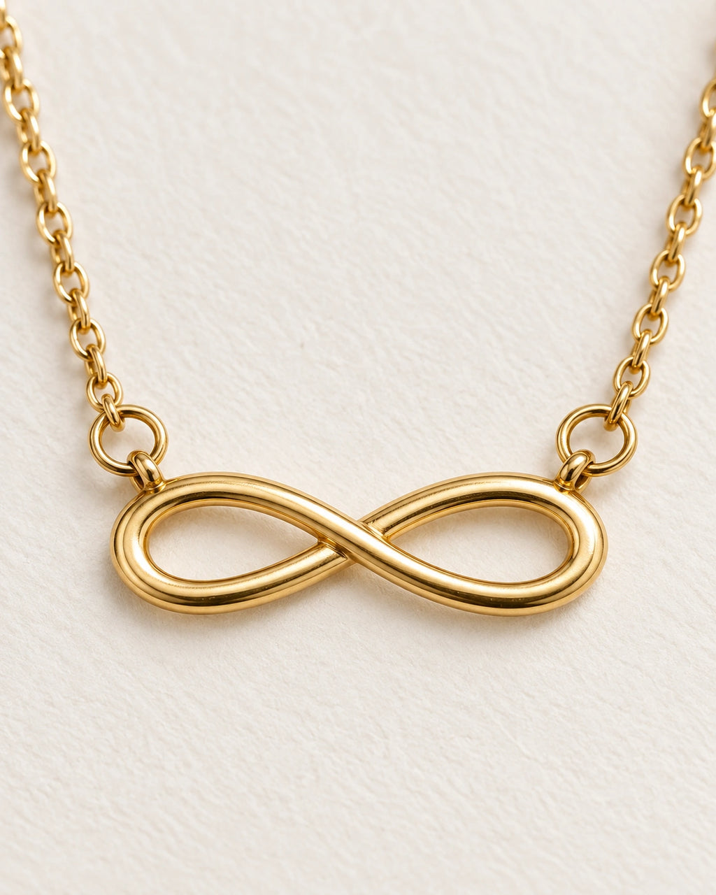 Gold Infinity Pendant Necklace