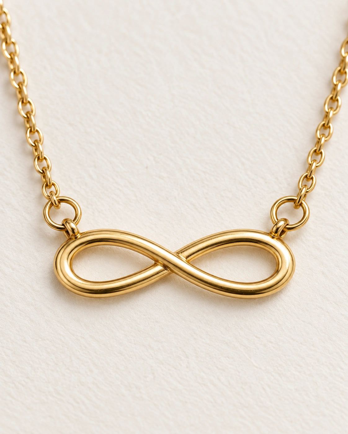 Gold Infinity Pendant Necklace