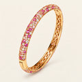 VESVIORA Gradient Pink Pavé Bangle