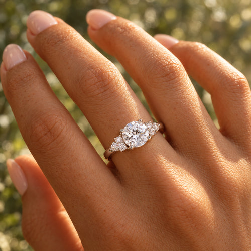 Vesviora Celestia Adjustable 925 Sterling Silver CZ Ring